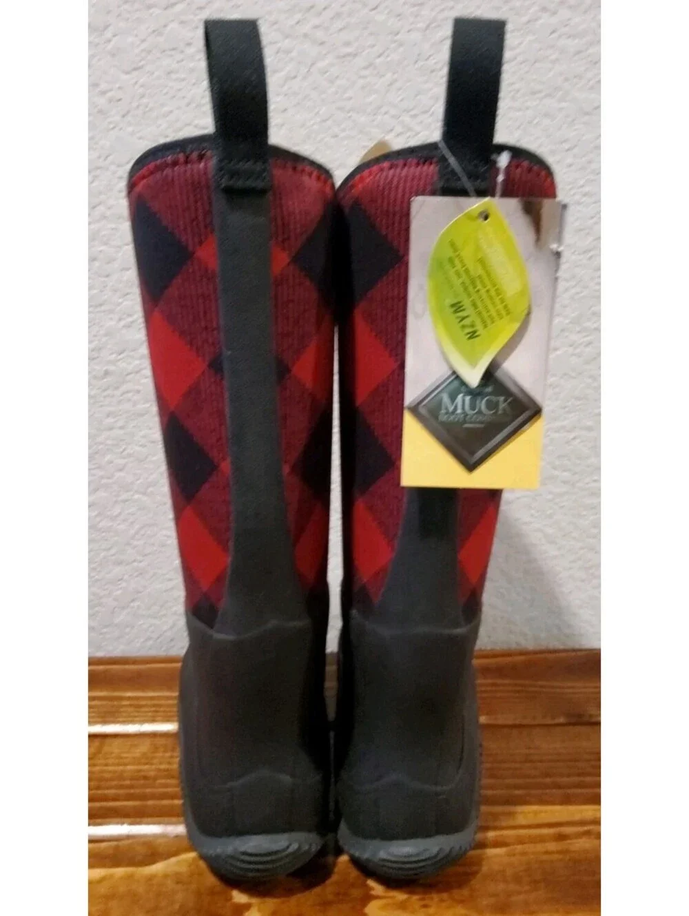 The Original Muck Boot Company Hale Buffalo Plaid Women's 6 Waterproof Neoprene